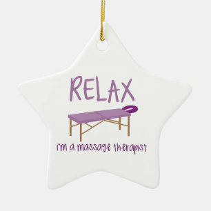 Ornement En Céramique Détendez le Tableau de massage