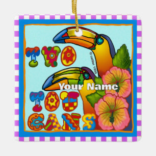 Ornement En Céramique Deux Toucan