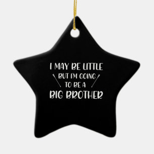 Ornement En Céramique Devenir Big Brother Faire-part Cadeau Brother