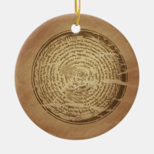 Ornement En Céramique Devil Piège la magie assyrienne Charms