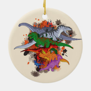 Ornement En Céramique Dinosaure