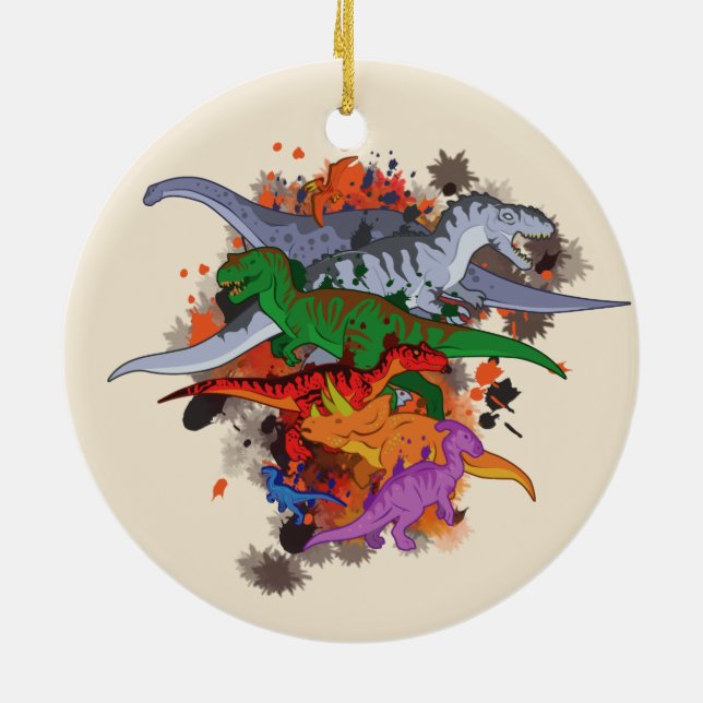 Ornement En Céramique Dinosaure (Dos)