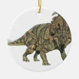 Ornement En Céramique Dinosaure d'Albertaceratops regardant à l'avant
