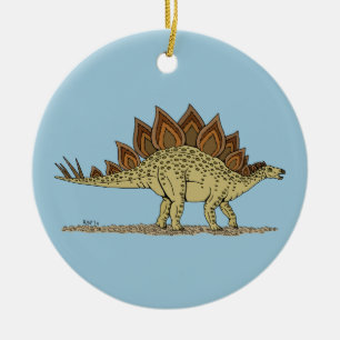 Ornement En Céramique Dinosaure Stegosaurus jurassique