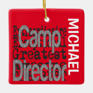 Ornement En Céramique Directeur de camp Extraordinaire CUSTOM