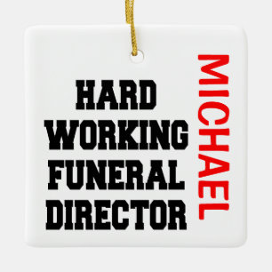 Ornement En Céramique Directeur funéraire de travail difficile PERSONNAL