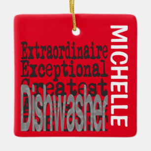 Ornement En Céramique Dishwasher Extraordinaire CUSTOM
