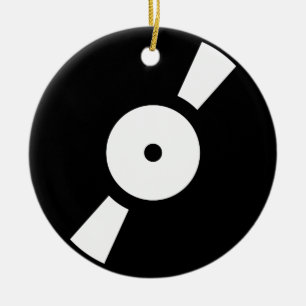 Ornement En Céramique disque vinyle rétro