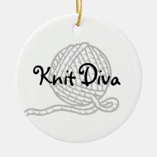 Ornement En Céramique Diva de Knit