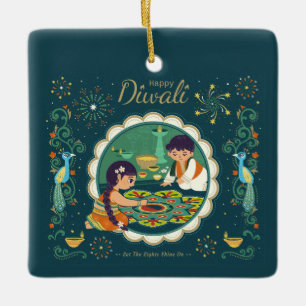 Ornement en céramique Diwali