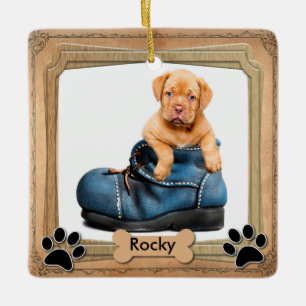 Ornement En Céramique DO-IT-YOURSELF Famille Pet Photo