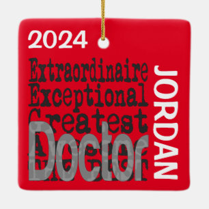 Ornement En Céramique Docteur Extraordinaire CUSTOM