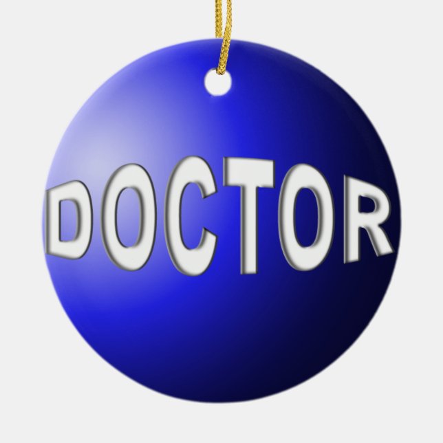 ORNEMENT EN CÉRAMIQUE DOCTEUR ORNAMENT CHRISTMAS (Devant)