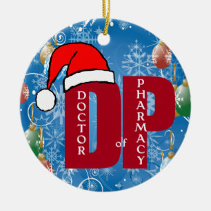 ORNEMENT EN CÉRAMIQUE DOCTEUR PHARMACY D'ORNEMENT DE NOËL DE DPM PÈRE