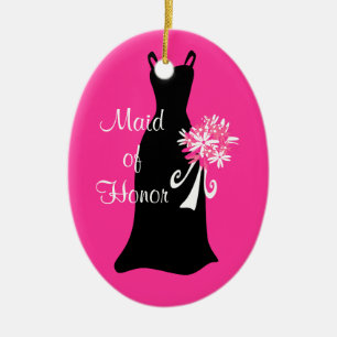 Ornement En Céramique Domestique d'ornement de robe de noir d'honneur
