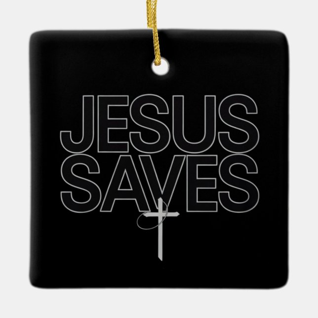 Ornement En Céramique Don chrétien Jésus foi Bible Verse (Devant)