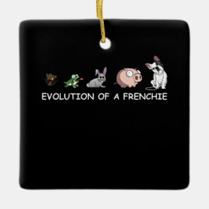 Ornement En Céramique Don de chien   Évolution D'Un Français