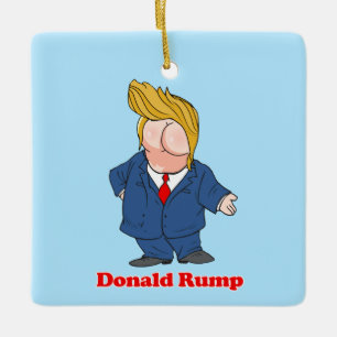 Ornement En Céramique Donald Rump contre Trump