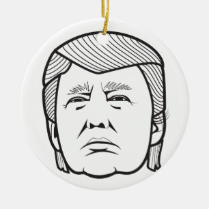 Ornement En Céramique donald trump
