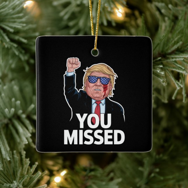 Ornement En Céramique Donald Trump vous a manqué (Arbre)
