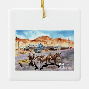 Ornement En Céramique Dons sauvages de Oatman, Ornament de l'Arizona