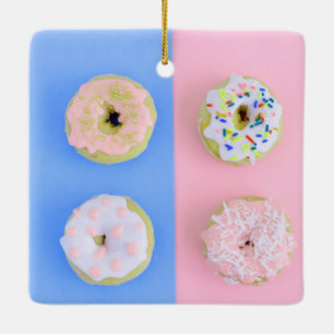 Ornement En Céramique Donuts pastel