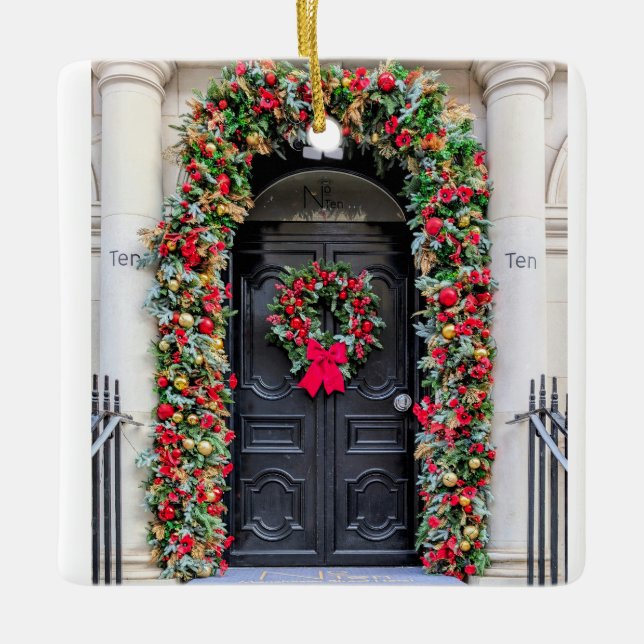 Ornement En Céramique Doors of London: A Festive Christmas (Devant)