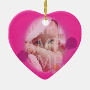 Ornement En Céramique Dossier de naissance du bébé