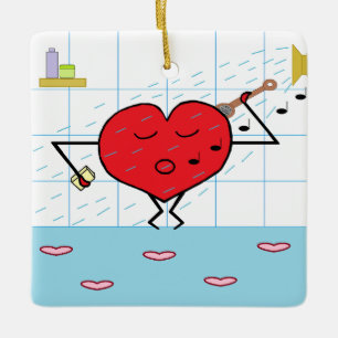 Ornement En Céramique Douche d'amour