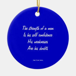 Ornement En Céramique Doute et confiance en soi