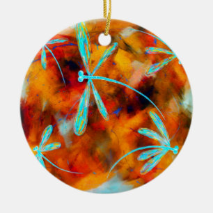 Ornement En Céramique Dragonfly Desert Flit