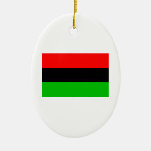 Ornement En Céramique Drapeau afro-américain