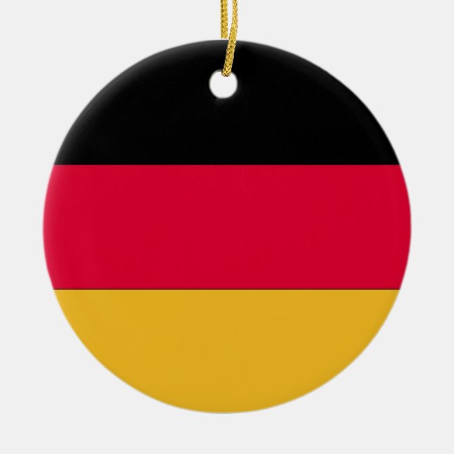 Ornement En Céramique Drapeau allemand (Devant)