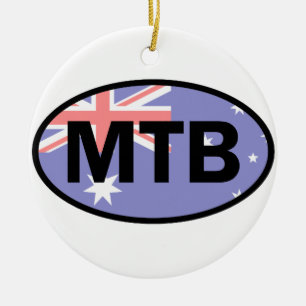 Ornement En Céramique Drapeau Australie VTT