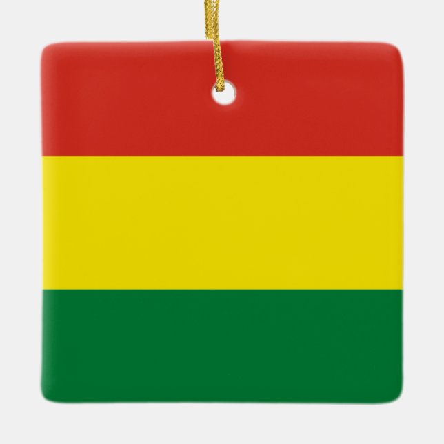 Ornement En Céramique Drapeau bolivien (Devant)