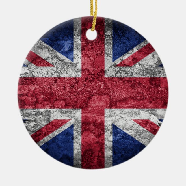 Ornement En Céramique Drapeau britannique (Devant)