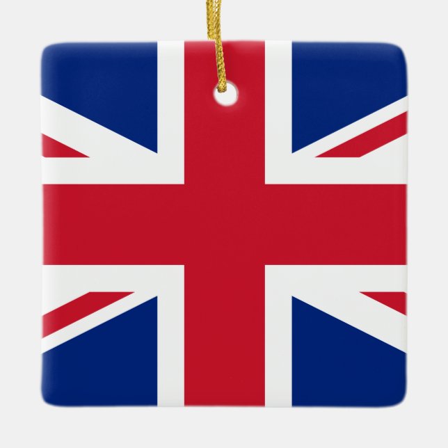 Ornement En Céramique Drapeau britannique (Devant)