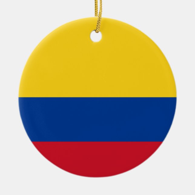 Ornement En Céramique Drapeau de Columbia, République de Colombie (Devant)