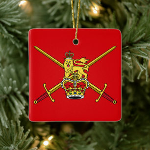 Ornement En Céramique Drapeau de l'armée britannique (non cérémonial)