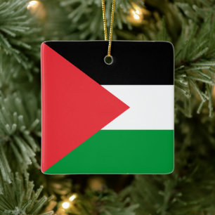 Ornement En Céramique Drapeau de l'État de Palestine