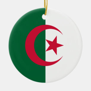 Ornement En Céramique Drapeau de l'ornement d'Algérie