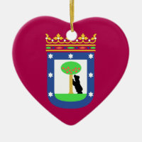 Drapeau de Madrid Espagne (ville)