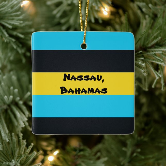 Ornement En Céramique Drapeau de Nassau (Arbre)