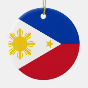 Ornement En Céramique Drapeau des Philippines