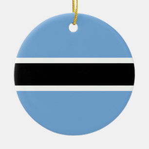 Ornement En Céramique Drapeau du Botswana