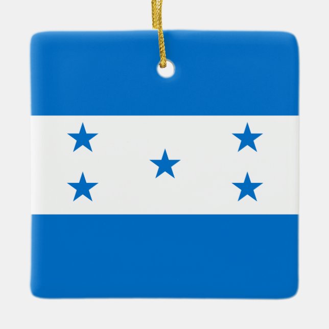 Ornement En Céramique Drapeau du Honduras (Devant)