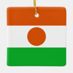 Ornement En Céramique Drapeau du Niger