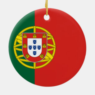 Ornement En Céramique Drapeau du Portugal