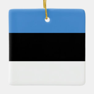 Ornement En Céramique Drapeau estonien