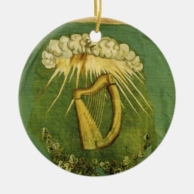 Ornement En Céramique Drapeau irlandais de brigade (Devant)